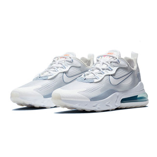 NIKE 耐克 Air Max 270 React 男士运动板鞋 CT1265-100 白灰/湖蓝 39