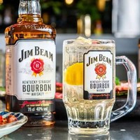 Jim Beam/金宾波本威士忌白占边750ml原装进口威士忌洋酒宾三得利