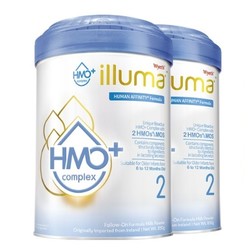 惠氏新升级启赋illuma hmo 超高端婴幼儿奶粉爱尔兰进口2段850g*2