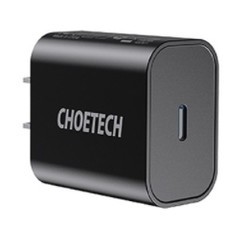 CHOETECH 快速充电器 18W + MFi认证 PD快充编织线 1.2米 套装