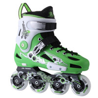 美洲狮（COUGAR）轮滑鞋成人平花溜冰鞋直排男女花式滑冰旱冰鞋 魅影骑士升级版绿白 42 *2件