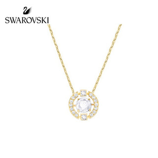 SWAROVSKI 施华洛世奇 耀动的心 SPARKLING DANCE 项链女 锁骨链女 时尚饰品 女友礼物 5284186 *2件