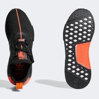 adidas 阿迪达斯 STAR WARS NMD_R1 女士运动跑鞋 FW2282 1号黑色/红荧光 37