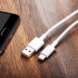 华为typec数据线1米白色