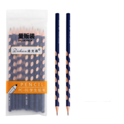迪克森 洞洞铅笔10支装 送卷笔刀+橡皮擦 