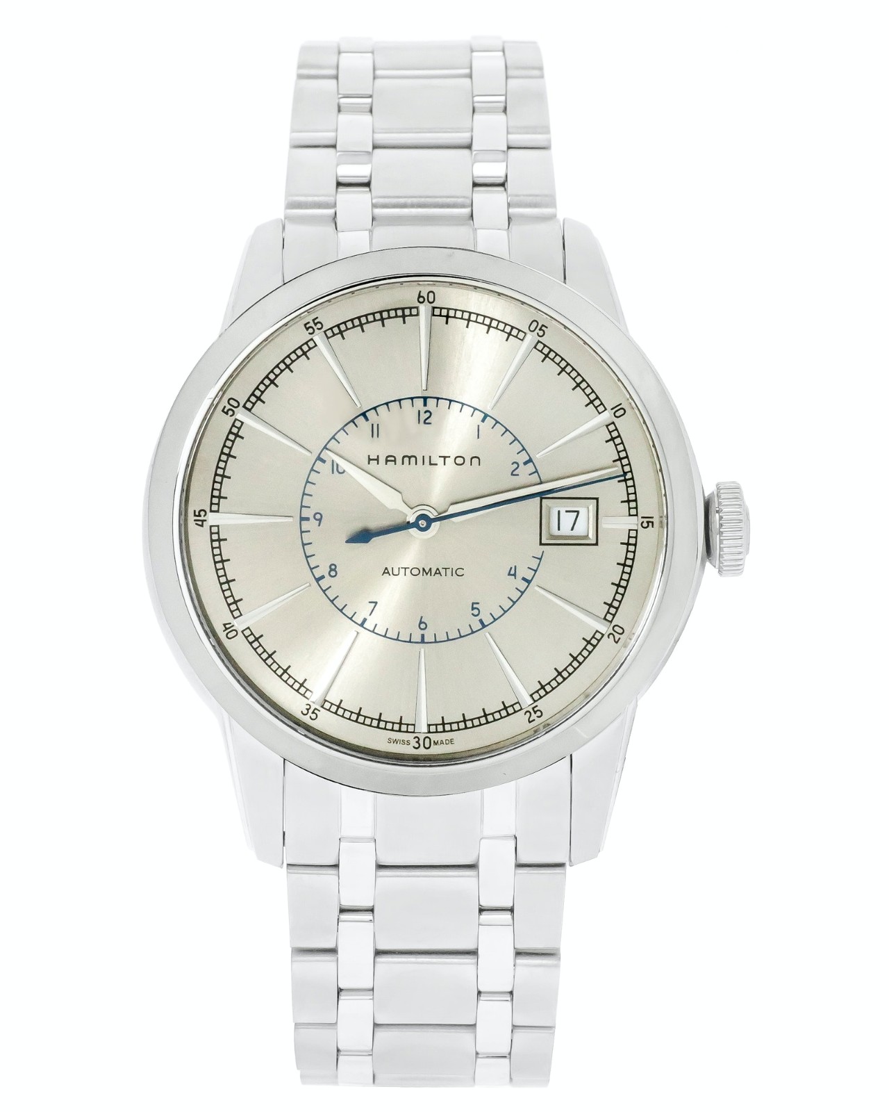 银联爆品日hamilton汉米尔顿铁路系列h40555181男士机械腕表