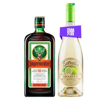 Jagerneister 野格 网红力娇酒 700ml+莫吉托果味甜白 750ml *3件