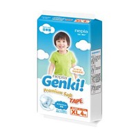 妮飘Nepia Genki!纸尿裤 XL4片（12-17kg）婴儿尿不湿试用装 日本进口海量吸收 *6件+凑单品