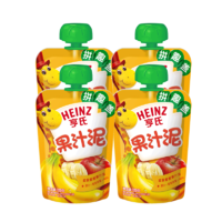 Heinz 亨氏 乐维滋苹果香蕉果汁泥120g*4袋 