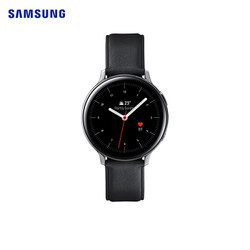 三星（SAMSUNG）Galaxy Watch Active2 三星智能手表 44mm钢制 钛空银（蓝牙通话/心率监测/真皮表带）