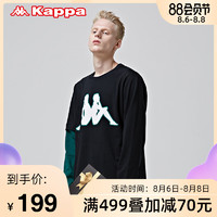 KAPPA卡帕BANDA串标男运动卫衣圆领针织休闲外套|K0852TC50