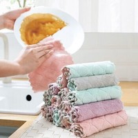 唯易美 吸水洗碗巾珊瑚绒抹布  20条