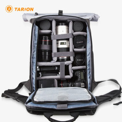TARION德国相机包单反专业防水多功能大容量摄影双肩背包 XP灰色