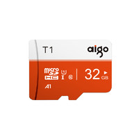 爱国者（aigo）32GB TF（MicroSD）存储卡 T1高速版 读速97MB/s