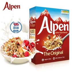 英国进口 维多麦Weetabix 水果燕麦片 欧倍Alpen（原味）625g 瑞士风味营养早餐 即食冲调麦片 *3件