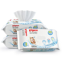 pigeon 贝亲 Pl346 婴儿柔湿巾100片装 3连包 *3件