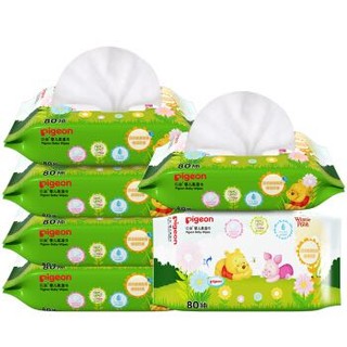 贝亲(Pigeon) 湿巾 婴儿湿纸巾 80片*6包 迪士尼Disney系列 *2件