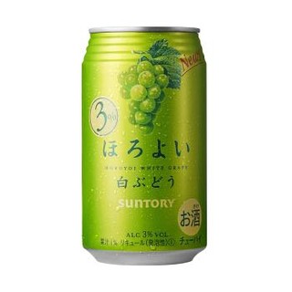 京东PLUS会员：和乐怡（HOROYOI） 三得利 日本进口 预调酒 鸡尾酒 果酒 白葡萄口味350ml*6罐 *3件