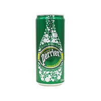 perrier 巴黎水 充气天然矿泉水 原味 330ml*24听