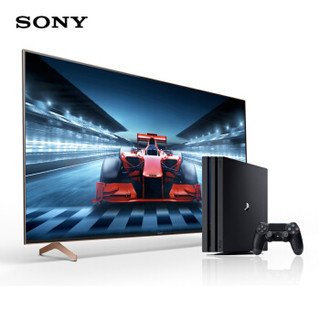 索尼（SONY）65英寸 KD-65X9100H 4K超高清液晶智能电视 PS4 Pro 1TB PlayStation国行游戏主机套装 HDMI2.1