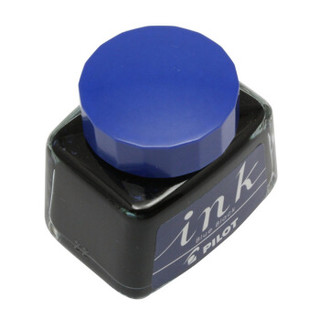 百乐（PILOT） 日本进口钢笔墨水彩色墨水非碳素不堵笔墨胆旋转式吸墨器上墨器 IC-50蓝黑色（6支装）