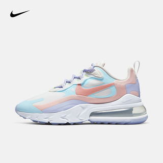 NIKE 耐克 AIR MAX 270 REACT 女子运动鞋 CQ4805-146 浅蓝色/粉色/紫色 37.5