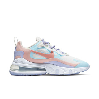 NIKE 耐克 AIR MAX 270 REACT 女子运动鞋 CQ4805-146 浅蓝色/粉色/紫色 37.5