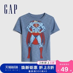 Gap男幼童DC联名儿童短袖T恤夏季新款纯棉童装上衣 *2件