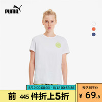 PUMA彪马官方正品 新款女子短袖T恤 GRAPHIC STREETWEAR 598628