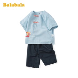Balabala 巴拉巴拉 男童短袖套装