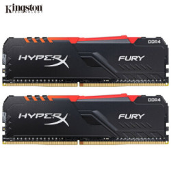 Kingston 金士顿 HyperX Fury RGB 骇客神条 DDR4 3200 台式机内存 16G(8G×2)