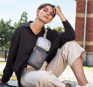 Kipling 凯浦林 中性帆布复古休闲胸包OVANDO