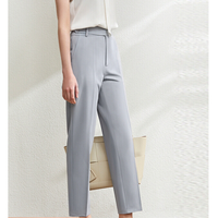 Amii 12020149 女士休闲九分裤