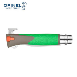 OPINEL法国刀12号不锈钢探索刀救生口哨火力启动器 12号探索刀 橙色