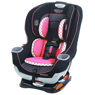 graco/葛莱 儿童汽车安全座椅 0-7岁Extend2Fit 粉色双向安装  LATCH接口