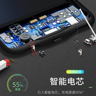 苹果背夹充电宝iphone7电池6s背夹式7plus专用X大容量夹背8p超薄手机壳一体无线冲便携器xs背甲移动电源6sp