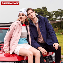 省80元 户外冲锋衣女男潮牌秋冬季加绒加厚三合一可拆卸防风外套登山服装 什么值得买