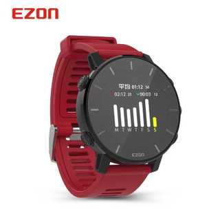 宜准（EZON)全贴合屏户外跑步手表动态心率配速运动表T935B12