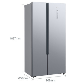 SIEMENS 西门子 BCD-500W(KX50NA41TI) 风冷对开门冰箱 500L 银色