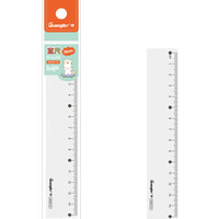凑单品：GuangBo 广博 H05012 15cm直尺测量绘图尺子 单把装 
