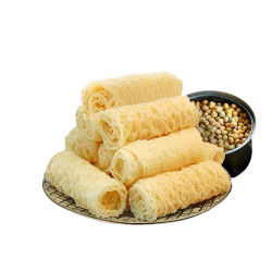 刚需可入:一稞一豆 港式脆铃卷 豆皮卷 14条/盒 180g *3件