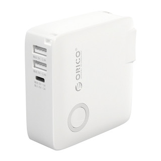 Orico/奥睿科 手机充电器充电宝二合一小巧便携6400毫安适用于小米手机移动电源宽网电压适合出国旅游迷你款