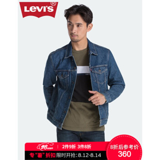 plus会员价:Levi's李维斯 男士字母LOGO贴布牛仔夹克外套72334-0406Levis 牛仔色 S *3件