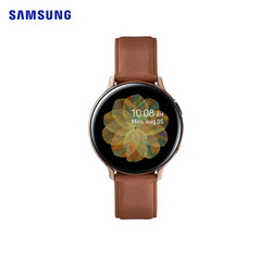 三星（SAMSUNG）Galaxy Watch Active2 三星智能手表 44mm钢制 锋芒金（蓝牙通话/心率监测/真皮表带）