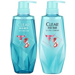 CLEAR 清扬 植觉 润养去屑 无润养去屑洗护套装（洗380ml+护375ml） *3件