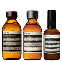 Aesop 伊索 面部护肤套装（焕彩柔舒洁面乳100ml +苦橙调理液100ml +二重奏保湿乳60ml）