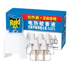 Raid 雷达 电热蚊香液 280晚+配无线加热器