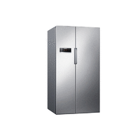 SIEMENS 西门子 KA92NV90TI+WJ45UQ080W   610L对开门冰箱+10kg洗烘一体套装 皓银色+银色