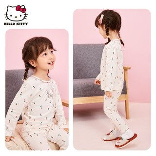 hello kitty 女童秋衣秋裤家居服套装