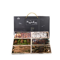 菌香园  鲜菇木盒野生菌珍品黑钻礼盒 1500-2000g*1盒